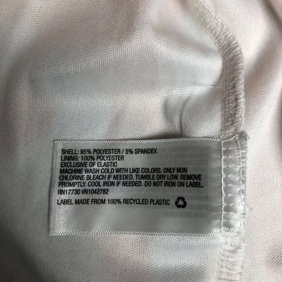 Ava and Viv Top Womens Size 1X Orange White Elastic Waist Short Sleeves Stretchy - Picture 7 of 8